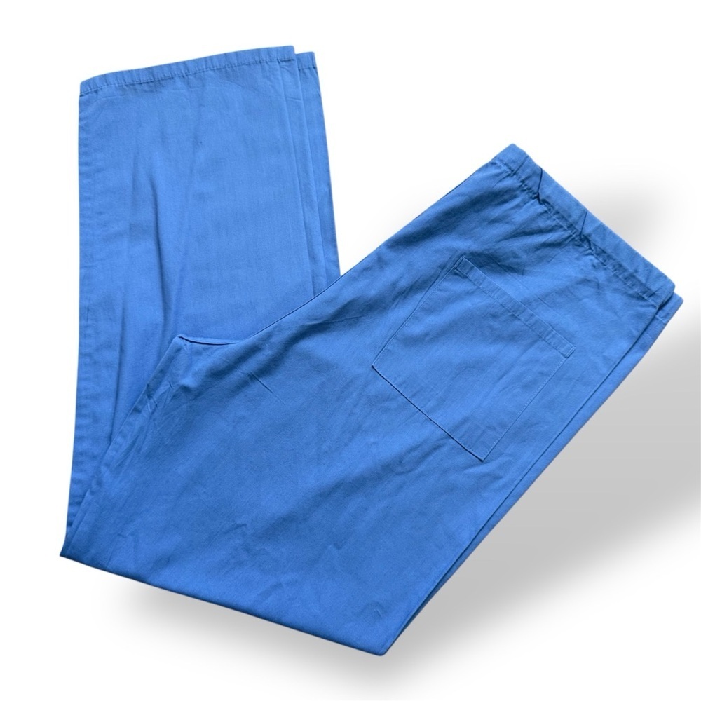 American Dawn Medical Women’s Blue Scrub Pants with Waist Drawstring Siz… - Picture 3 of 4
